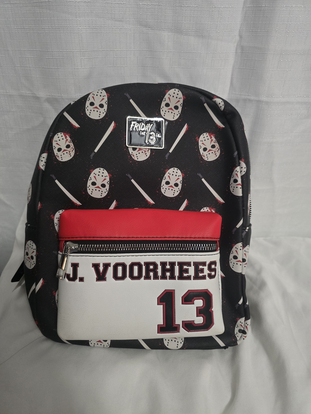 Mini Backpack - Black/RedFriday the 13th Jason Voorhees Hockey Masks Mini Backpa